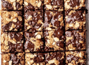 Chocolate Chip Almond Bars