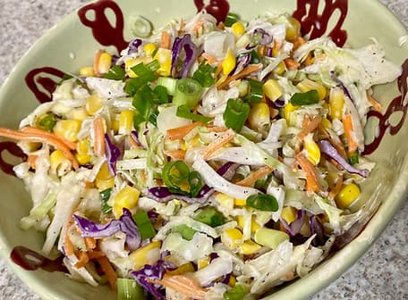 Cole Slaw with Corn & Scallions