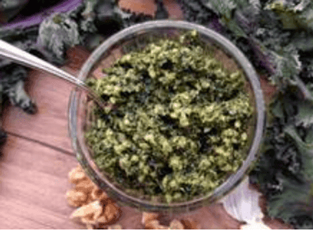 Purple Kale & Walnut Pesto