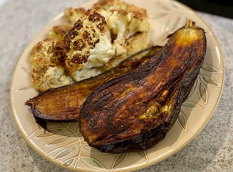 Roasted Eggplant & Cauilflower